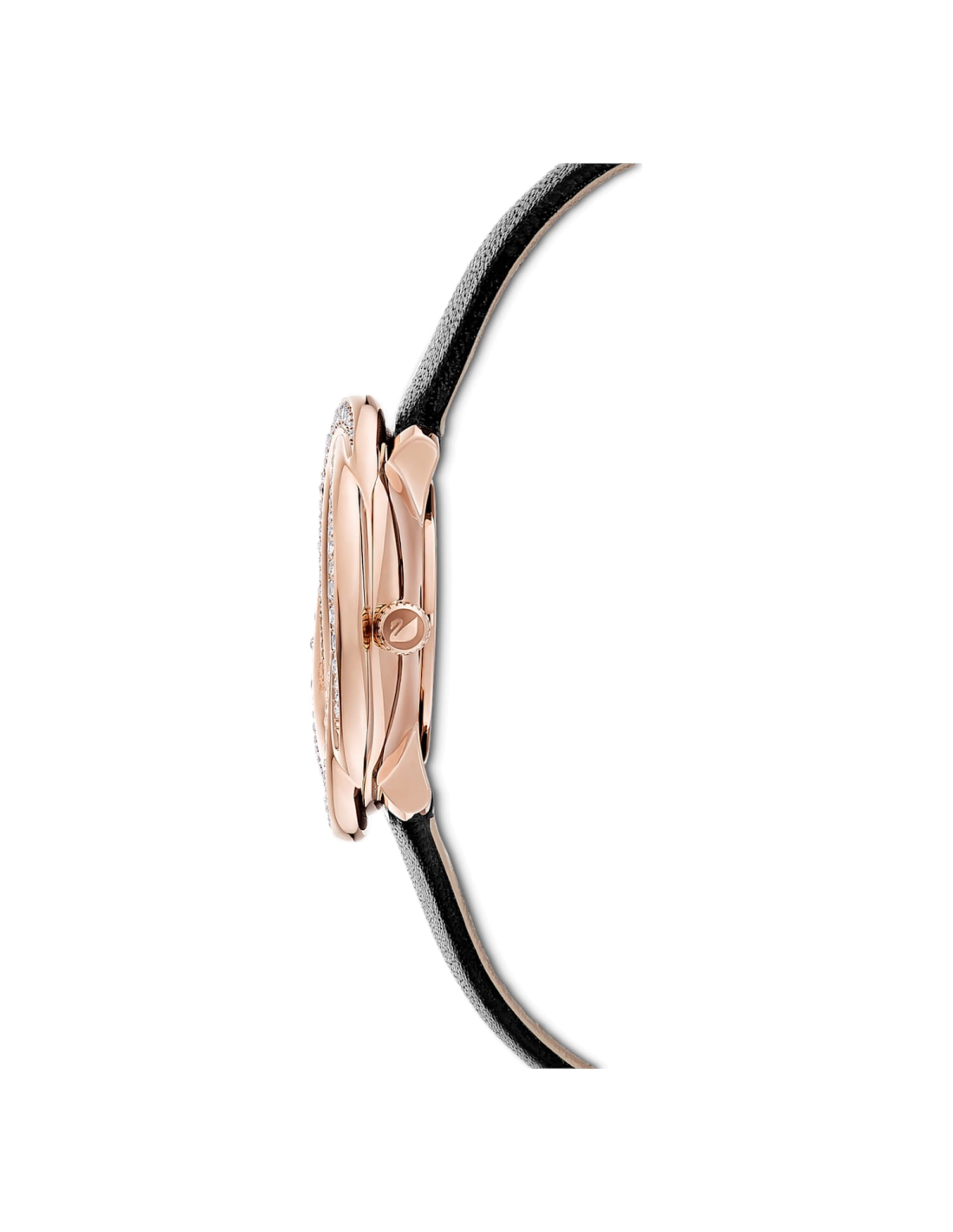 Montre Femme Swarovski Crystal Flower 5552421, Boîtier Or Rose, Cadran et Bracelet Noir vue 2