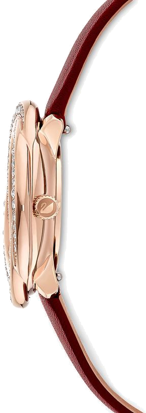 Montre Femme Swarovski 5552780 - Cadran Cristal Flower, Bracelet Cuir Bordeaux vue 2