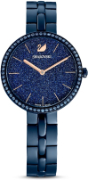 Montre-bijou Swarovski Cosmopolitan 5647452 pour femme, cadran et bracelet acier bleu