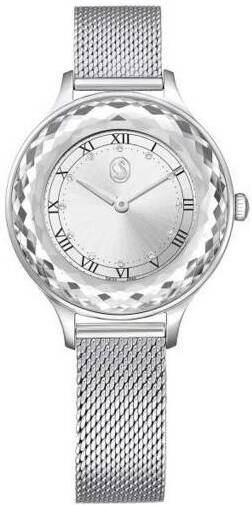 Montre Femme Swarovski Octea Nova 5650039 en Acier Argenté, Cadran Argent et Bracelet Maille vue 3