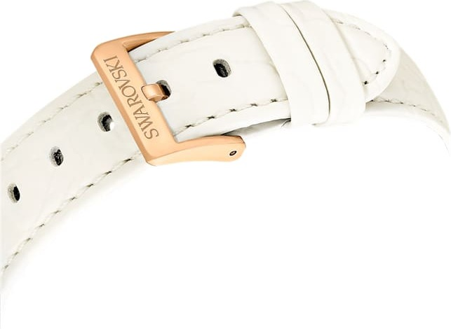 Montre Swarovski 5671150 Octea Chrono Bracelet Cuir Blanc et Cristaux vue 6