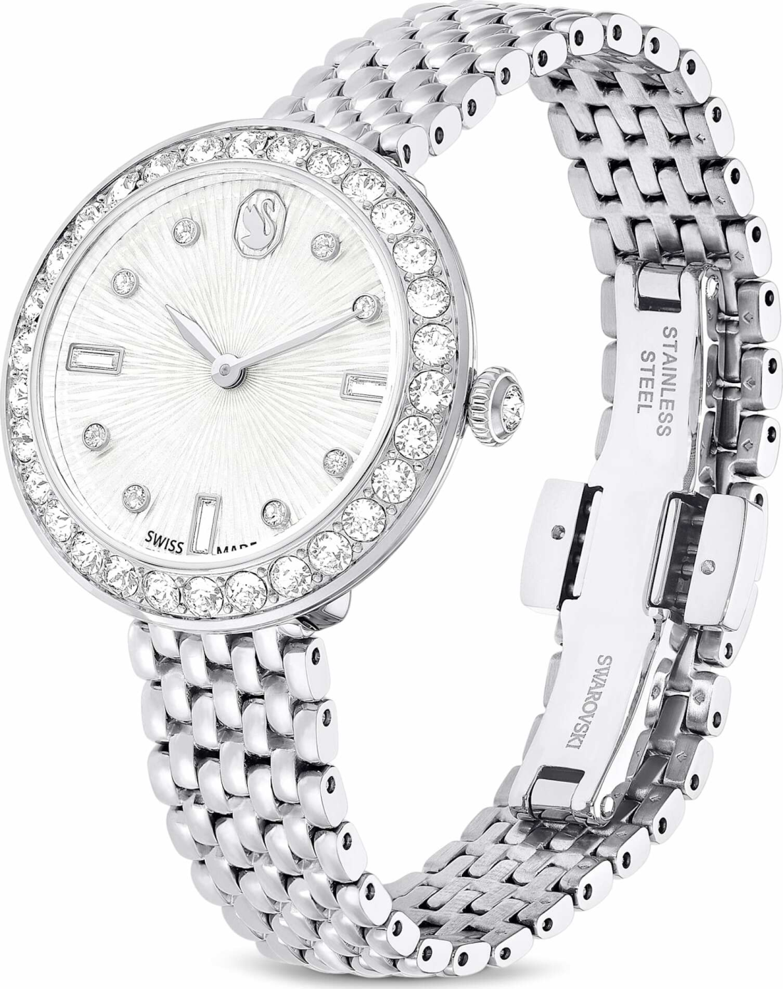 Montre Swarovski Certa 5673022 pour Femme, Boîtier Acier et Cristaux, Cadran Argent vue 4