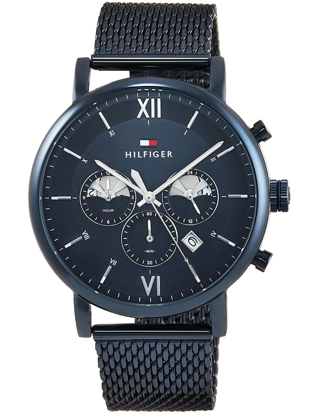 Montre Homme Tommy Hilfiger Evan 1710397 Acier Bleu Multi-fonctions