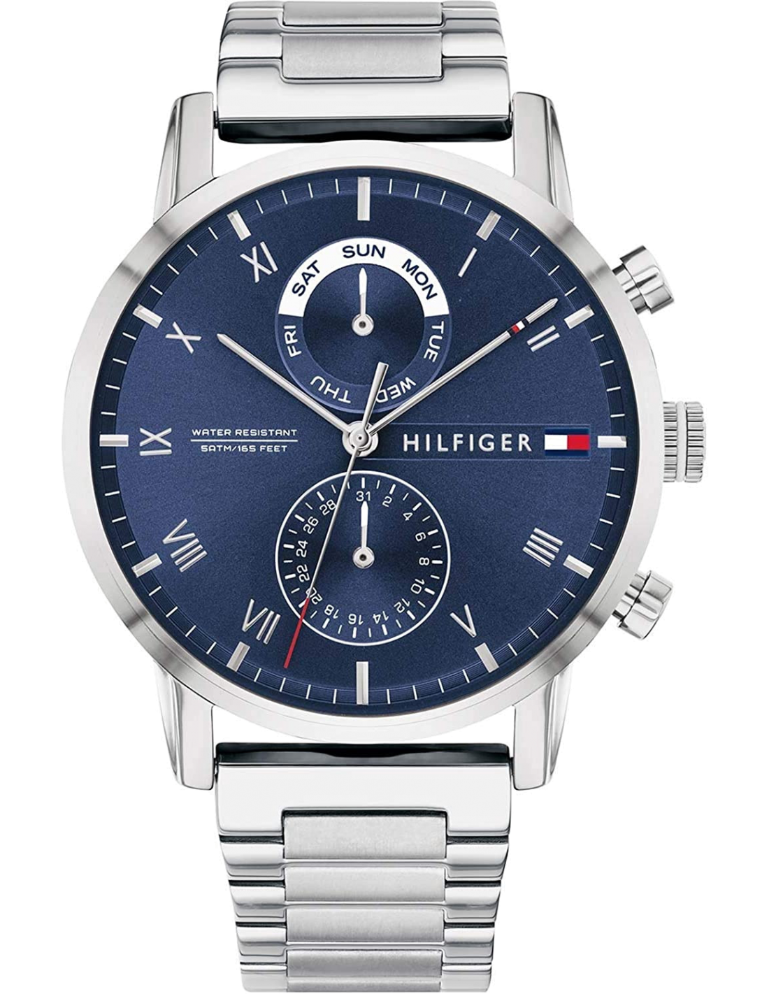 Montre Homme Tommy Hilfiger 1710401 Riley Acier Inoxydable Cadran Bleu