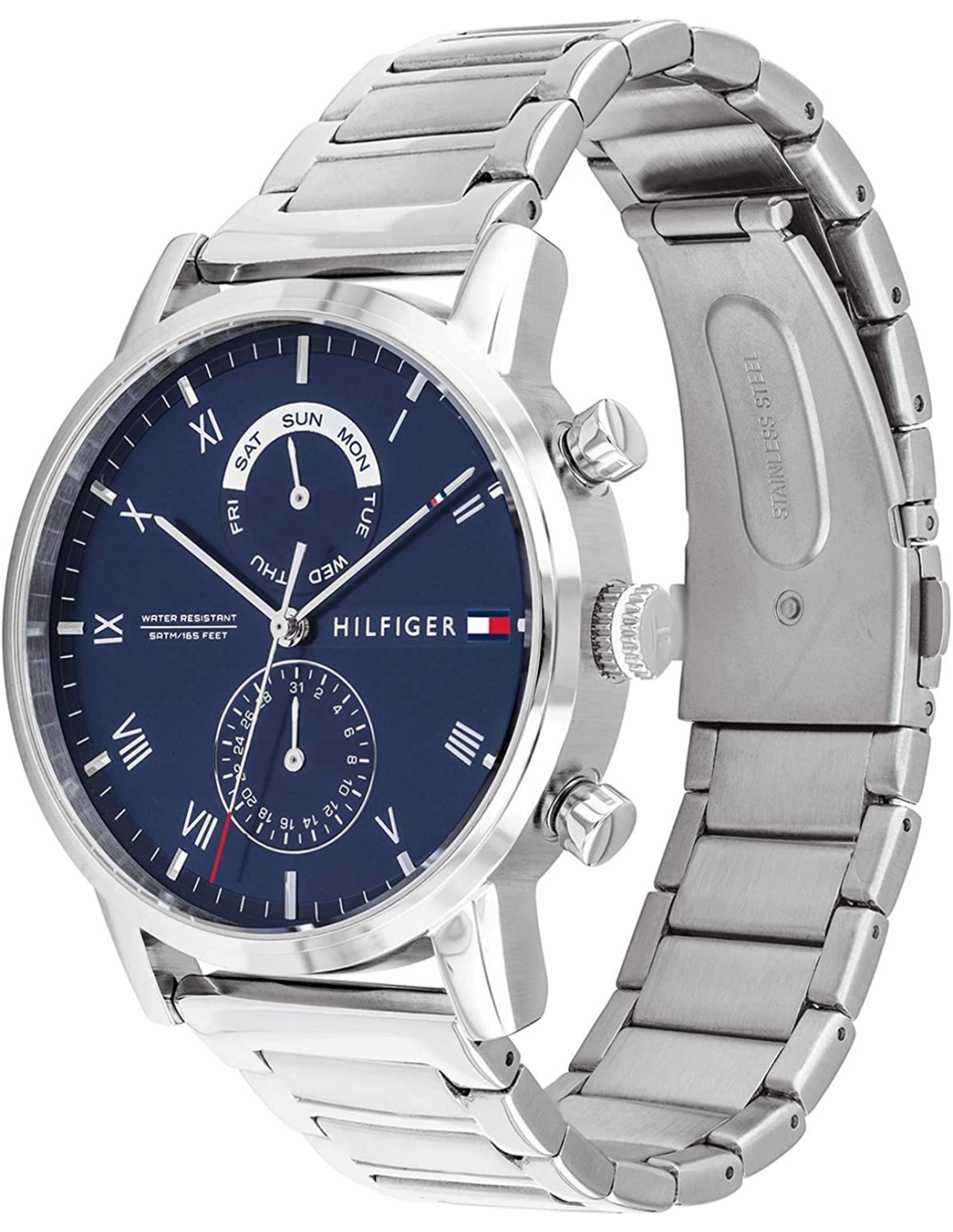 Montre Homme Tommy Hilfiger 1710401 Riley Acier Inoxydable Cadran Bleu vue 2