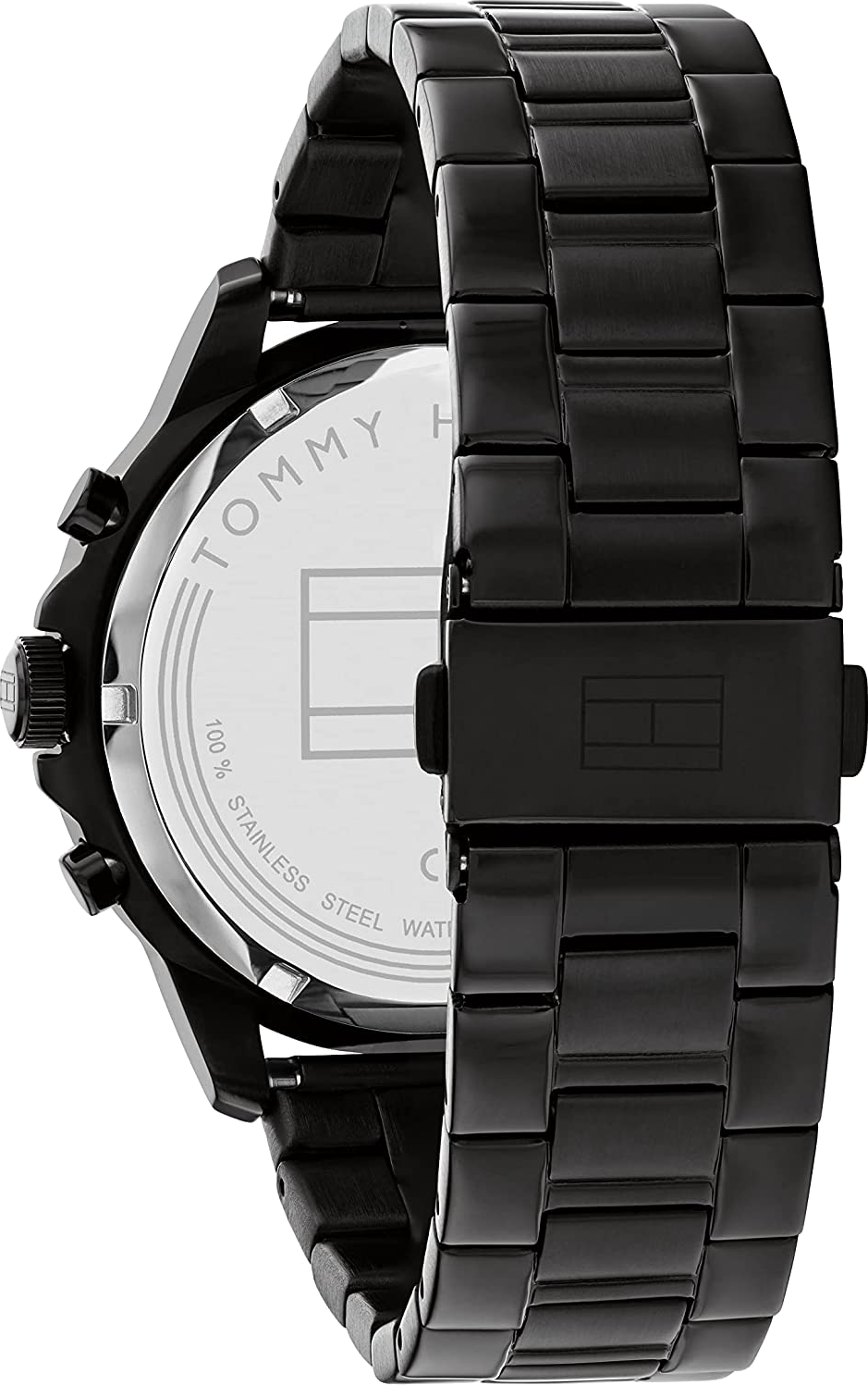 Montre Homme Tommy Hilfiger Henry 1710478 - Cadran Squelette Noir, Boîtier Acier, Bracelet Cuir vue 3