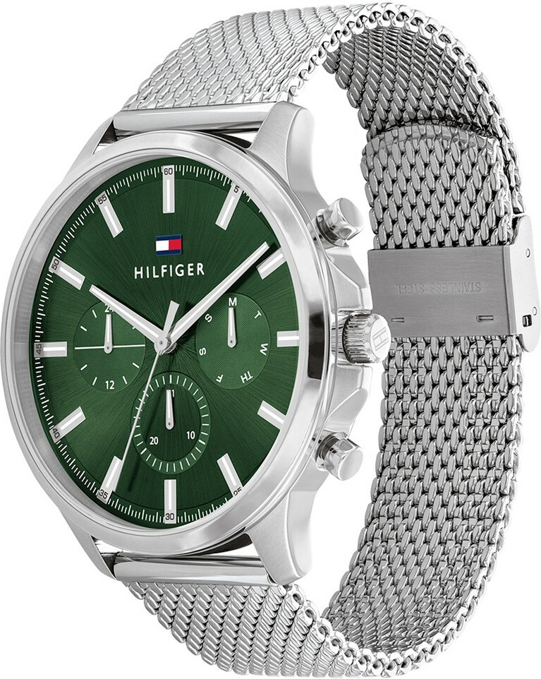 Montre Homme Tommy Hilfiger Ryder 1710499 - Cadran Vert, Boîtier et Bracelet Maille Milanaise Acier vue 2