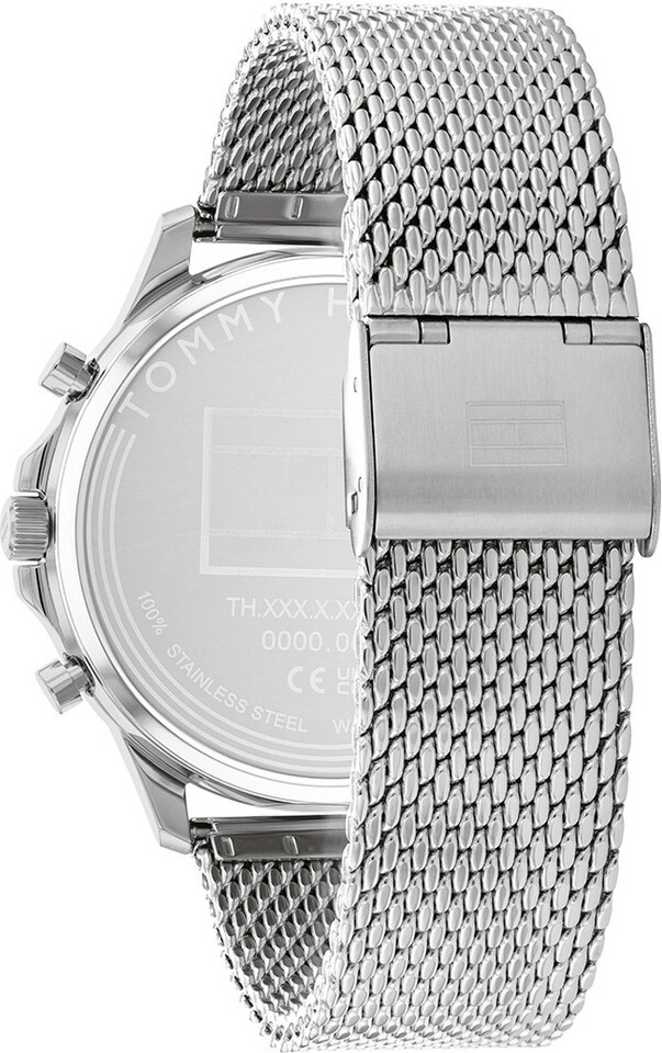 Montre Homme Tommy Hilfiger Ryder 1710499 - Cadran Vert, Boîtier et Bracelet Maille Milanaise Acier vue 3