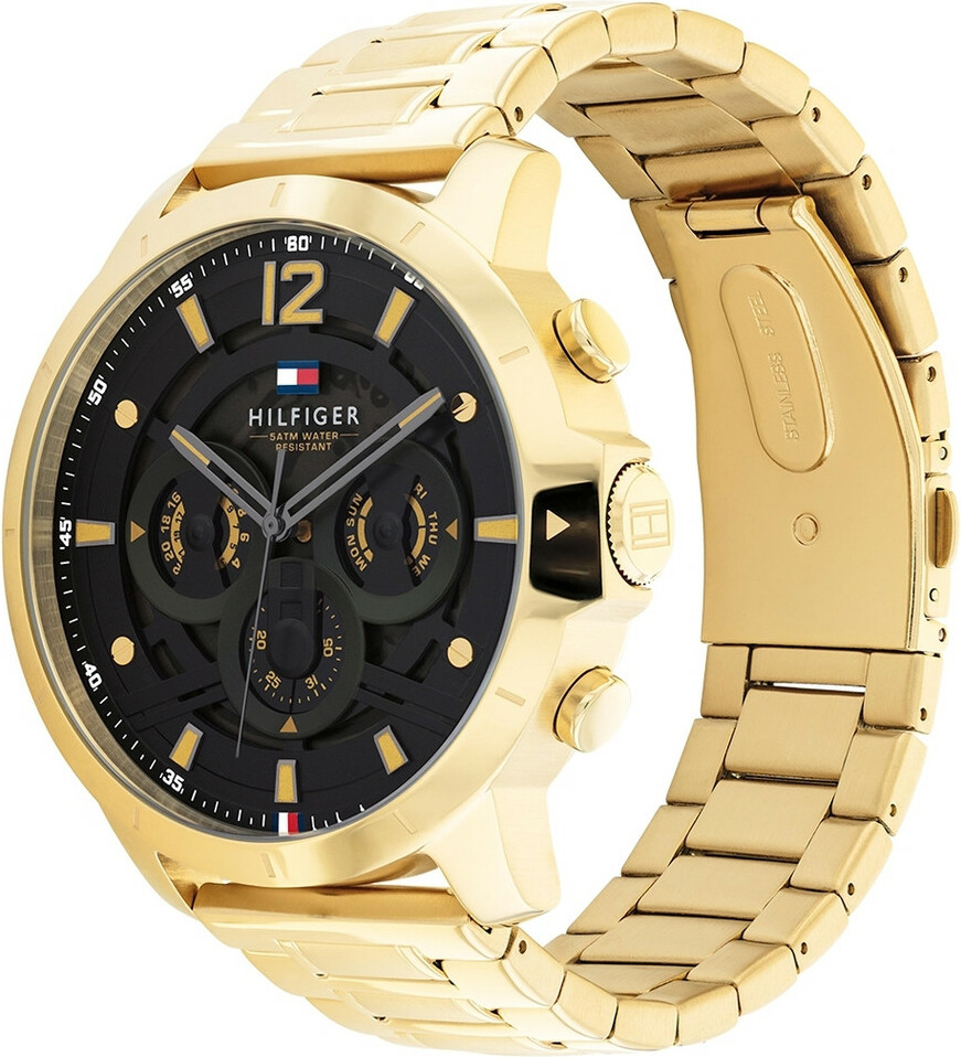 Montre Homme Tommy Hilfiger 1710511 Luca - Boîtier Acier Doré 50mm, Cadran Champagne, Multifonctions vue 2