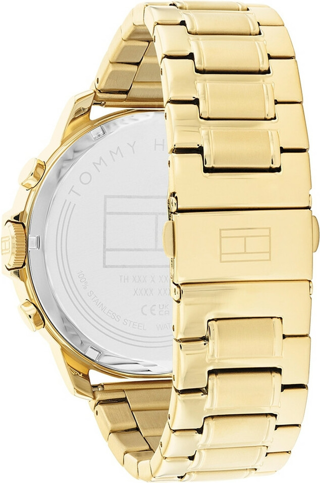 Montre Homme Tommy Hilfiger 1710511 Luca - Boîtier Acier Doré 50mm, Cadran Champagne, Multifonctions vue 3