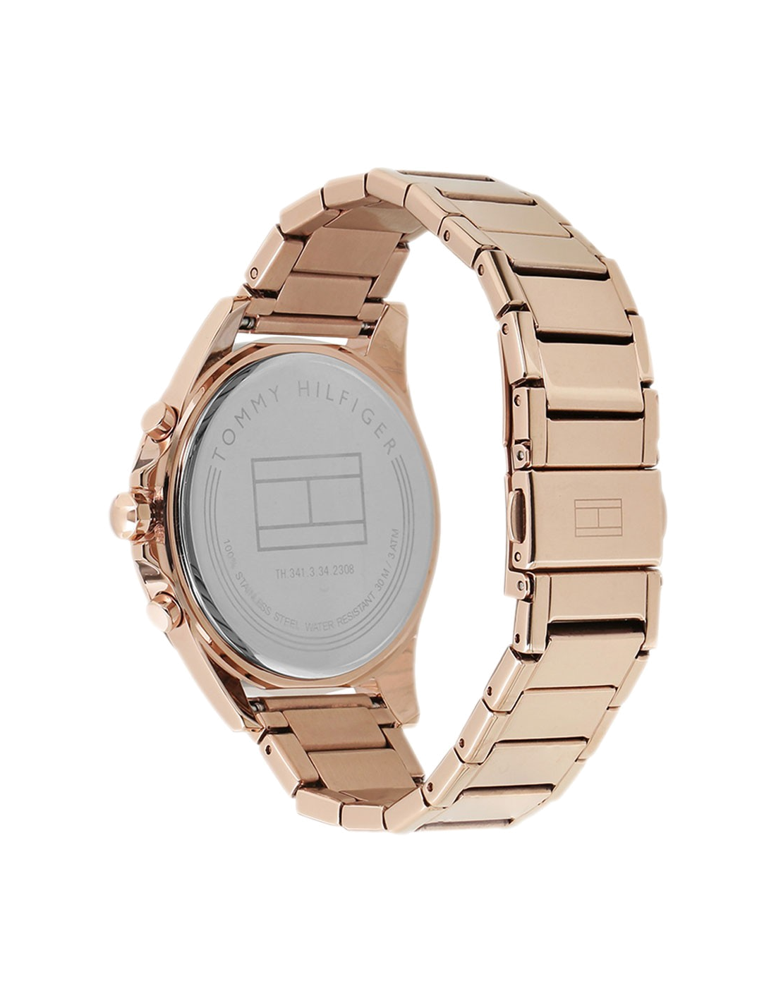 Montre Tommy Hilfiger 1781847 pour Femme, Cadran Argent et Bracelet Acier Or Rose vue 4