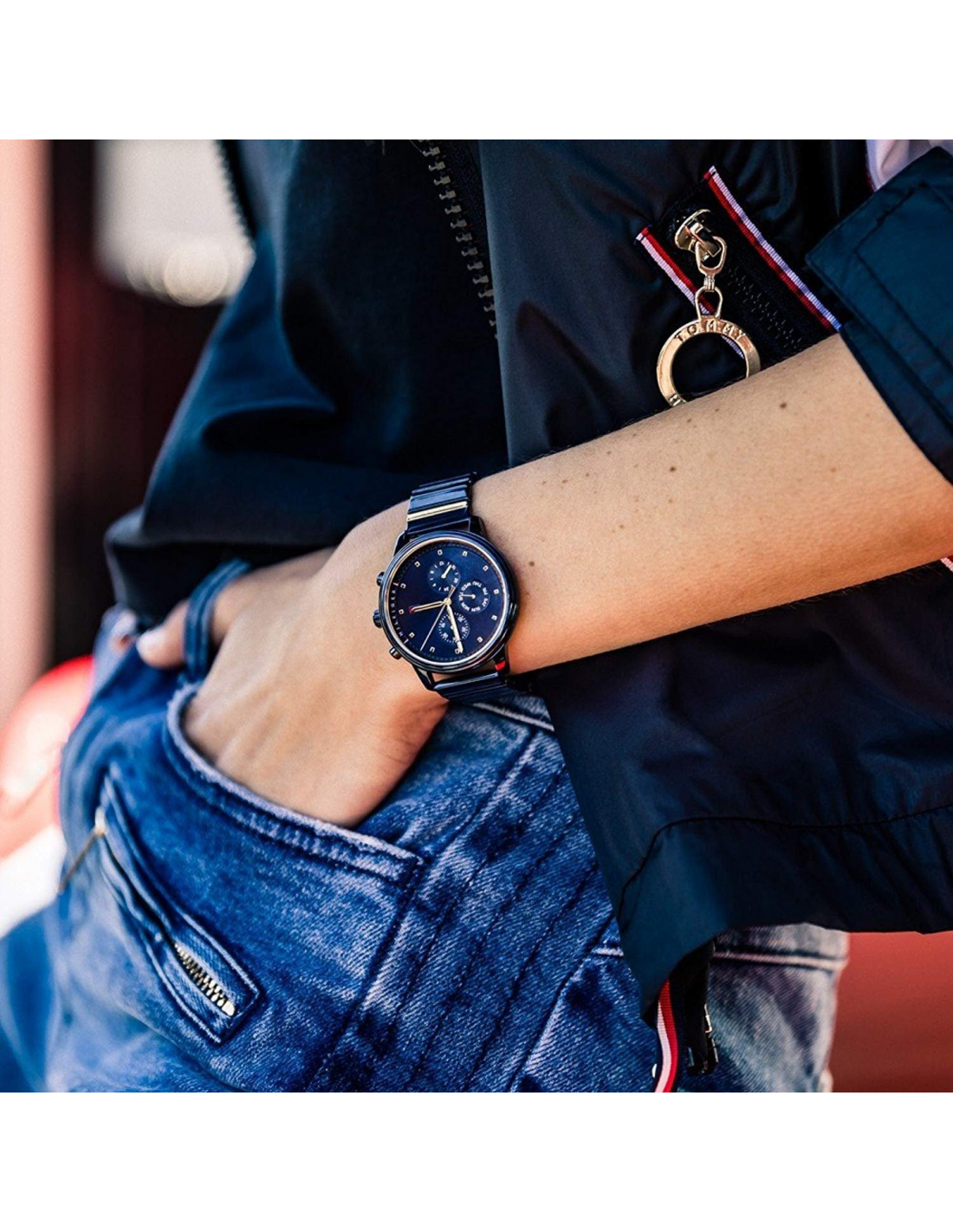 Montre Femme Tommy Hilfiger Blake 1781893 Bleu - Edition Gigi Hadid vue 2