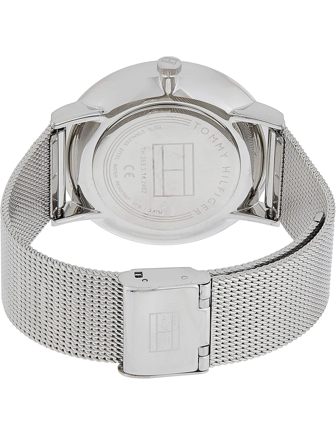 Montre Femme Tommy Hilfiger 1781942 Cadran Argent Bracelet Maille Milanaise Acier vue 3
