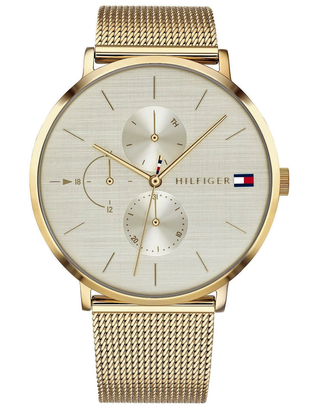 Montre Tommy Hilfiger 1781943 Jenna - Maille milanaise dorée - Pour femme