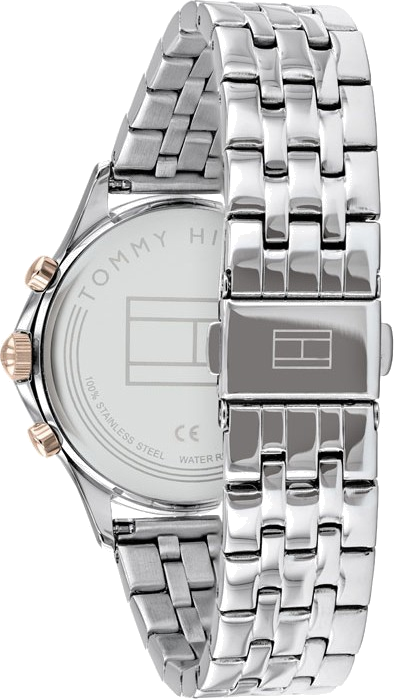 Montre Tommy Hilfiger 1782122 pour Femme, Cadran Nacre, Boîtier et Bracelet Acier Argenté vue 2