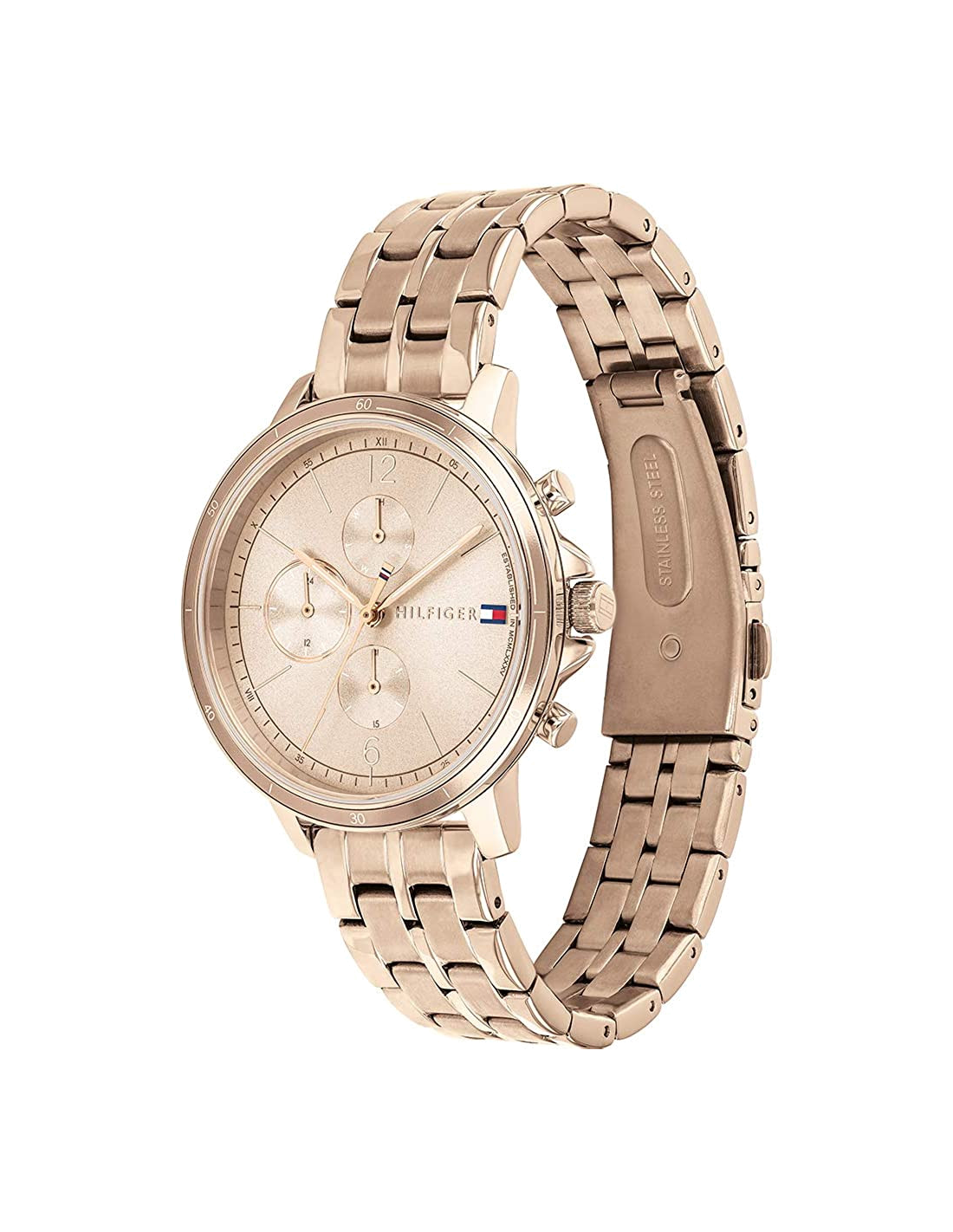 Montre Tommy Hilfiger Madison 1782190 pour Femme, Cadran et Bracelet Acier Or Rose 38mm vue 2