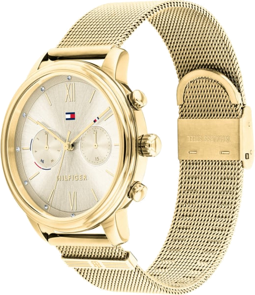 Montre Tommy Hilfiger 1782302 Blake en maille milanaise dorée vue 2