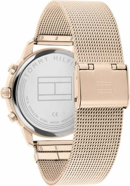 Montre Tommy Hilfiger 1782303 en maille milanaise or rose vue 3