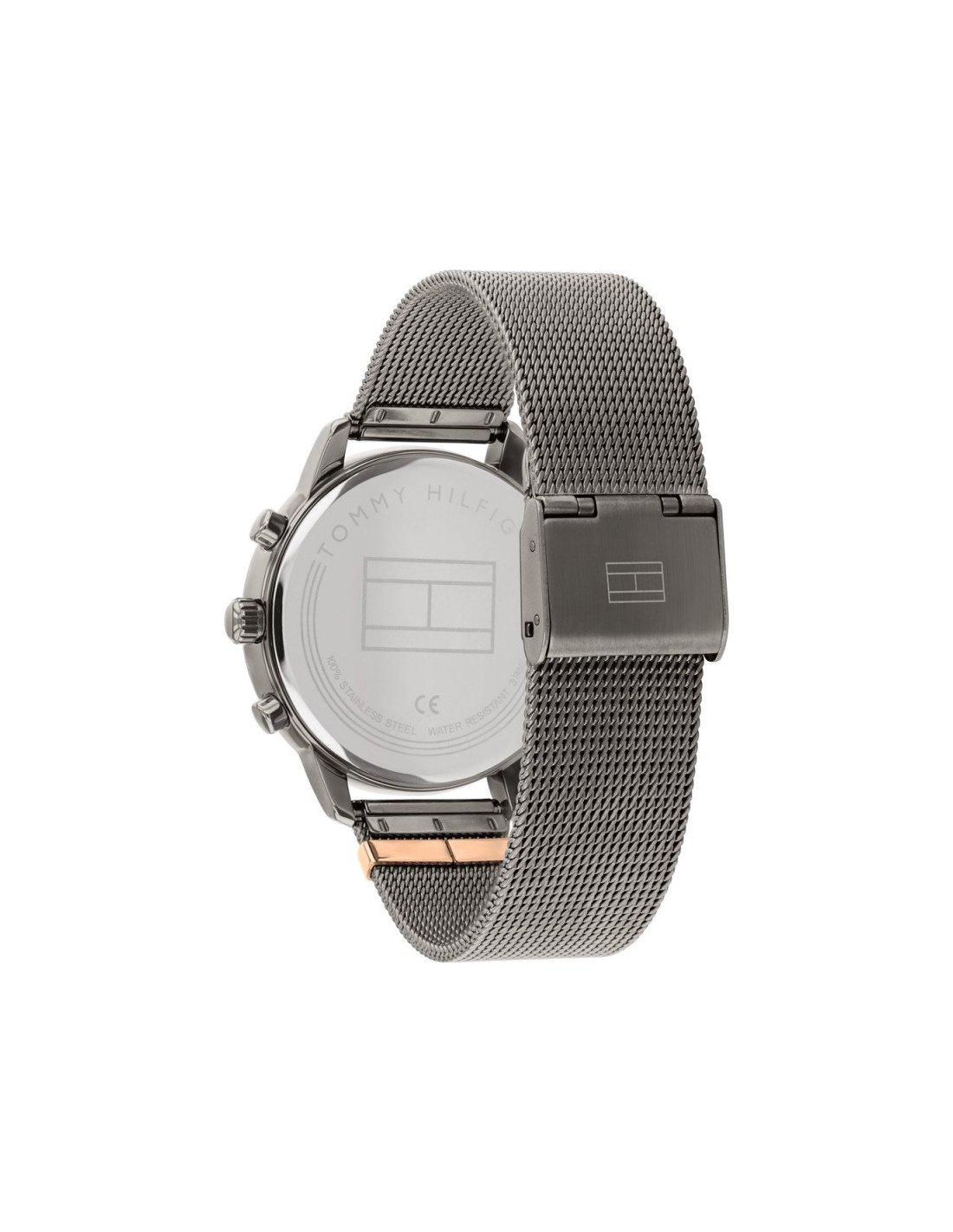 Montre Tommy Hilfiger Blake 1782304 anthracite maille milanaise vue 3