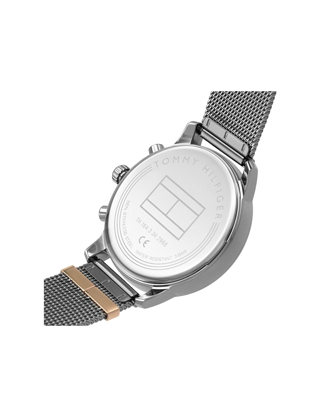 Montre Tommy Hilfiger Blake 1782304 anthracite maille milanaise vue 4