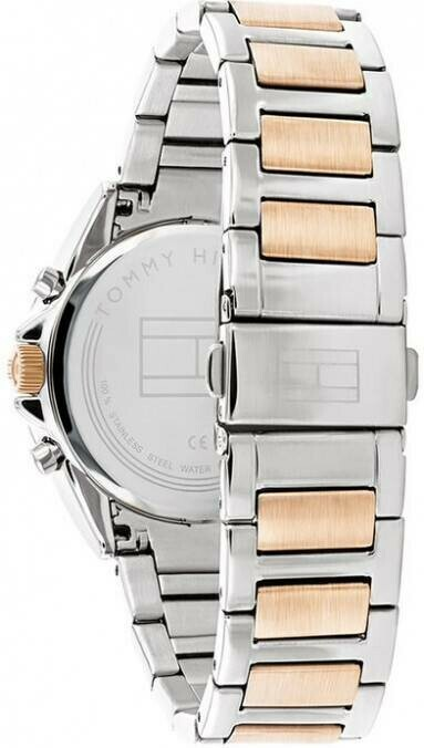 Montre Femme Tommy Hilfiger 1782387 Kennedy Acier Bicolore Argent/Or Rose Cadran Argent vue 3