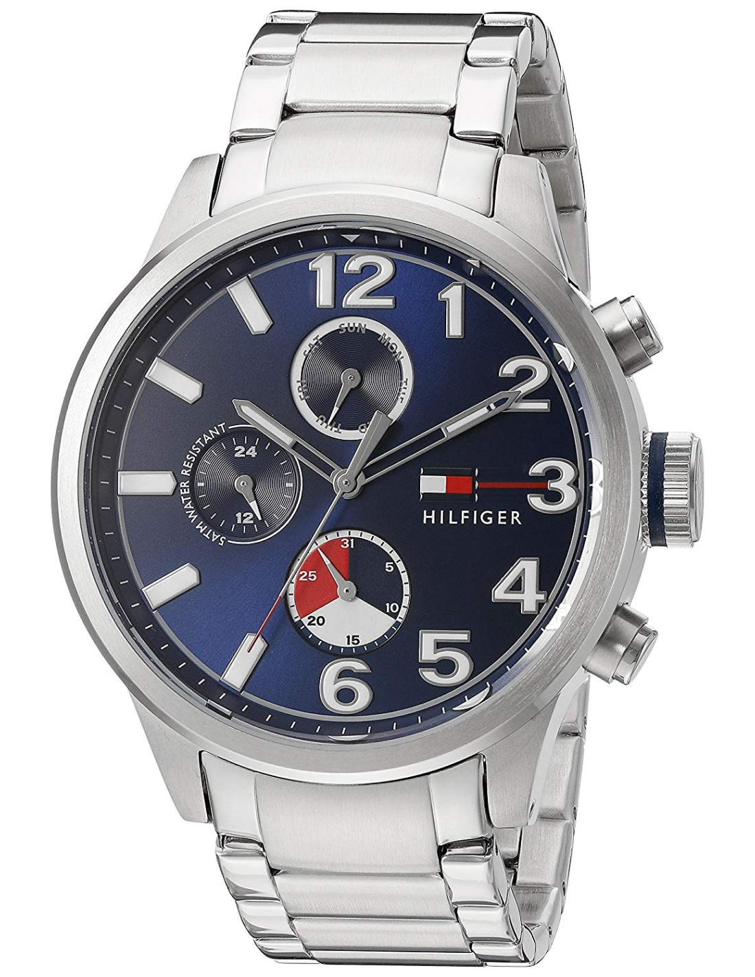 Montre Homme Tommy Hilfiger 1791242 Cadran Bleu Acier Argenté vue 3