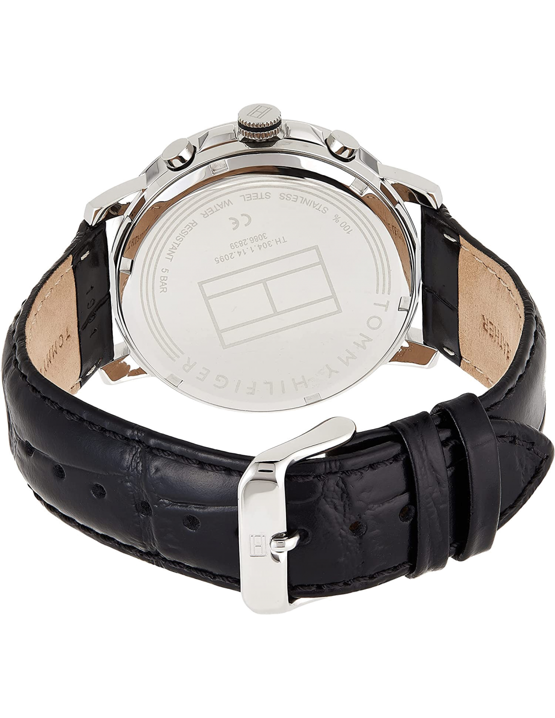 Montre Homme Tommy Hilfiger 1791289 Keagan Chronographe Cuir Noir vue 4