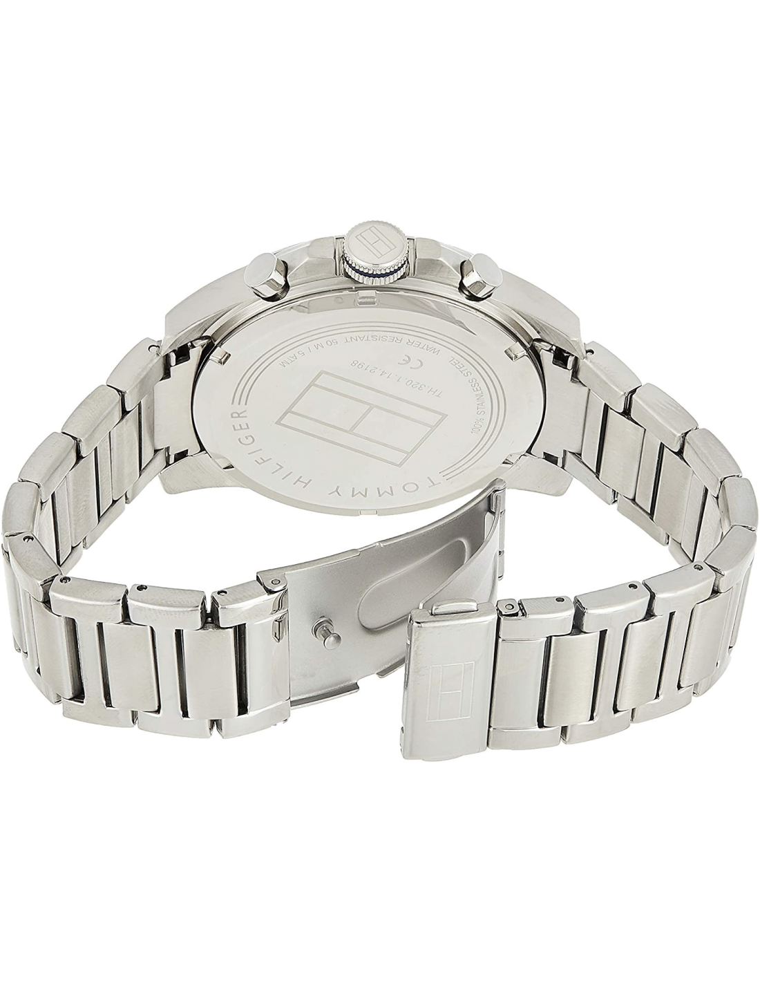 Montre Homme Tommy Hilfiger 1791348 - Cadran Bleu & Bracelet Acier Argenté vue 2