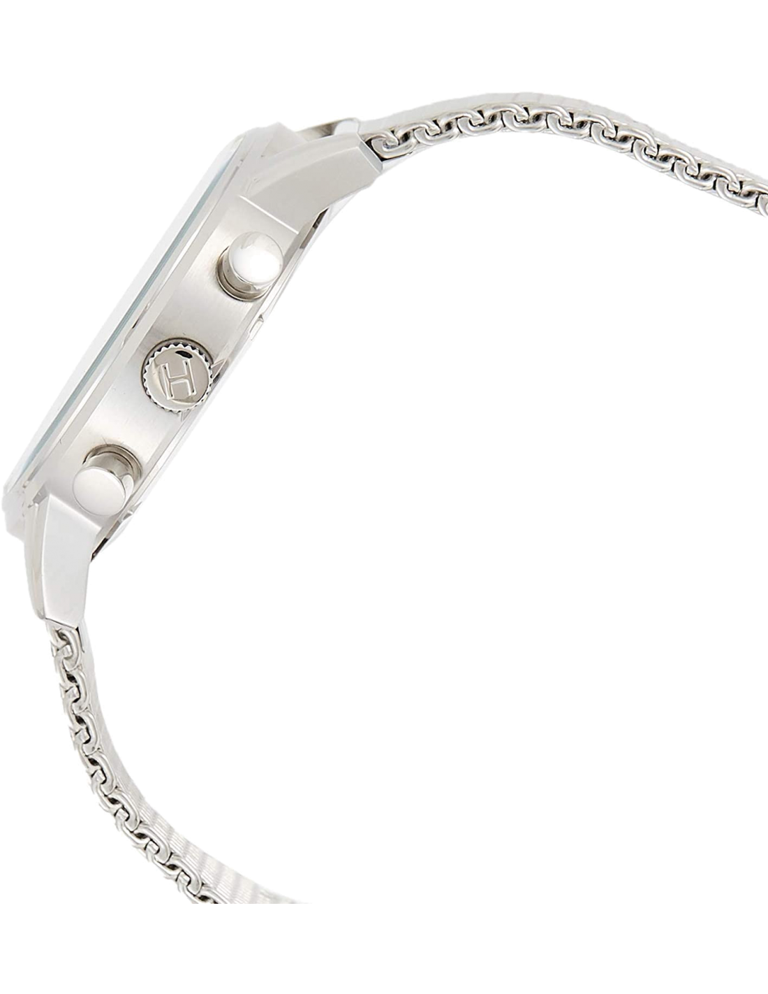 Montre Homme Tommy Hilfiger 1791398 Cadran Bleu Maille Milanaise Argent vue 2