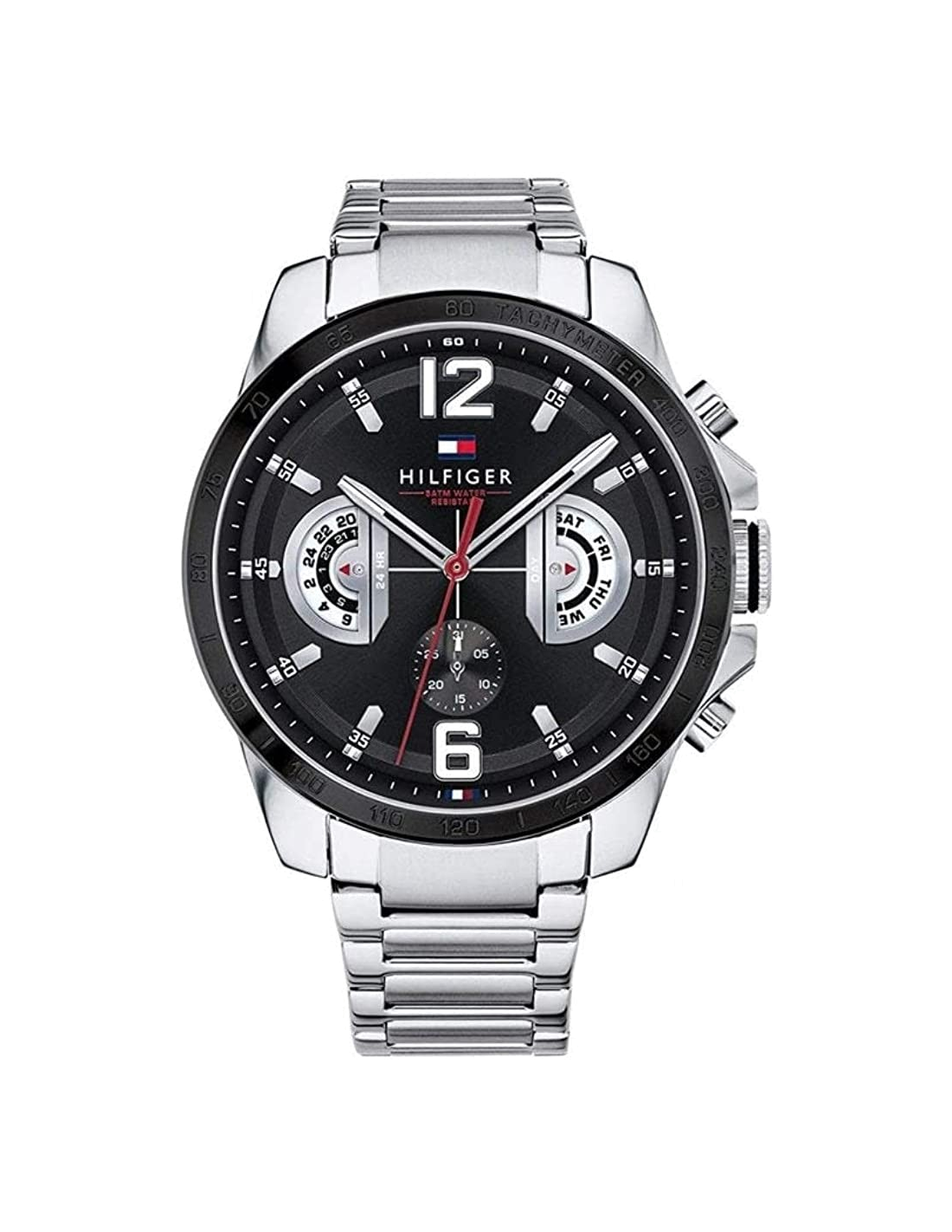 Montre Homme Tommy Hilfiger Decker Chronographe Acier Noir 44mm - Réf. 1791472