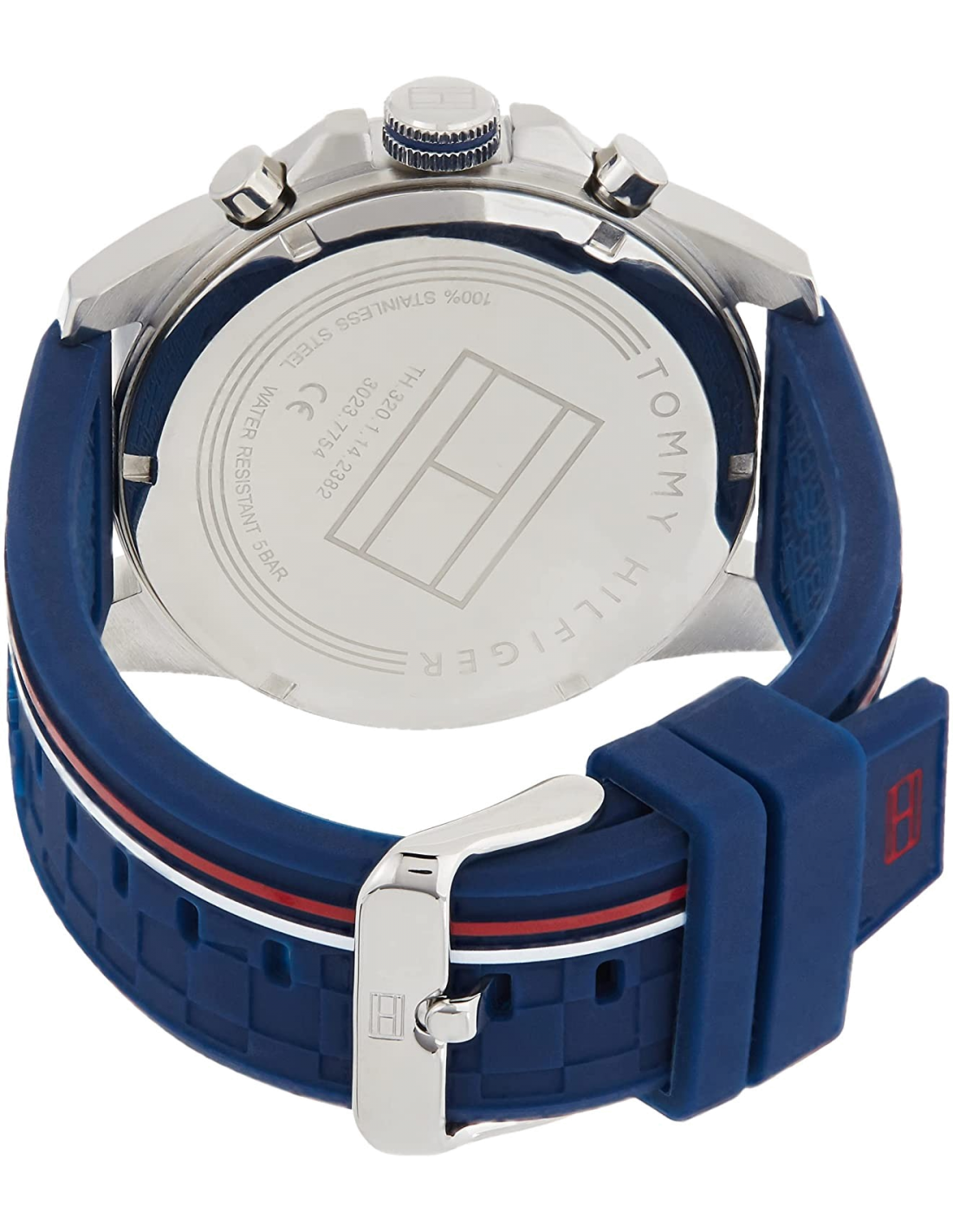 Montre Tommy Hilfiger 1791476 Decker Chronographe Silicone Bleu vue 3