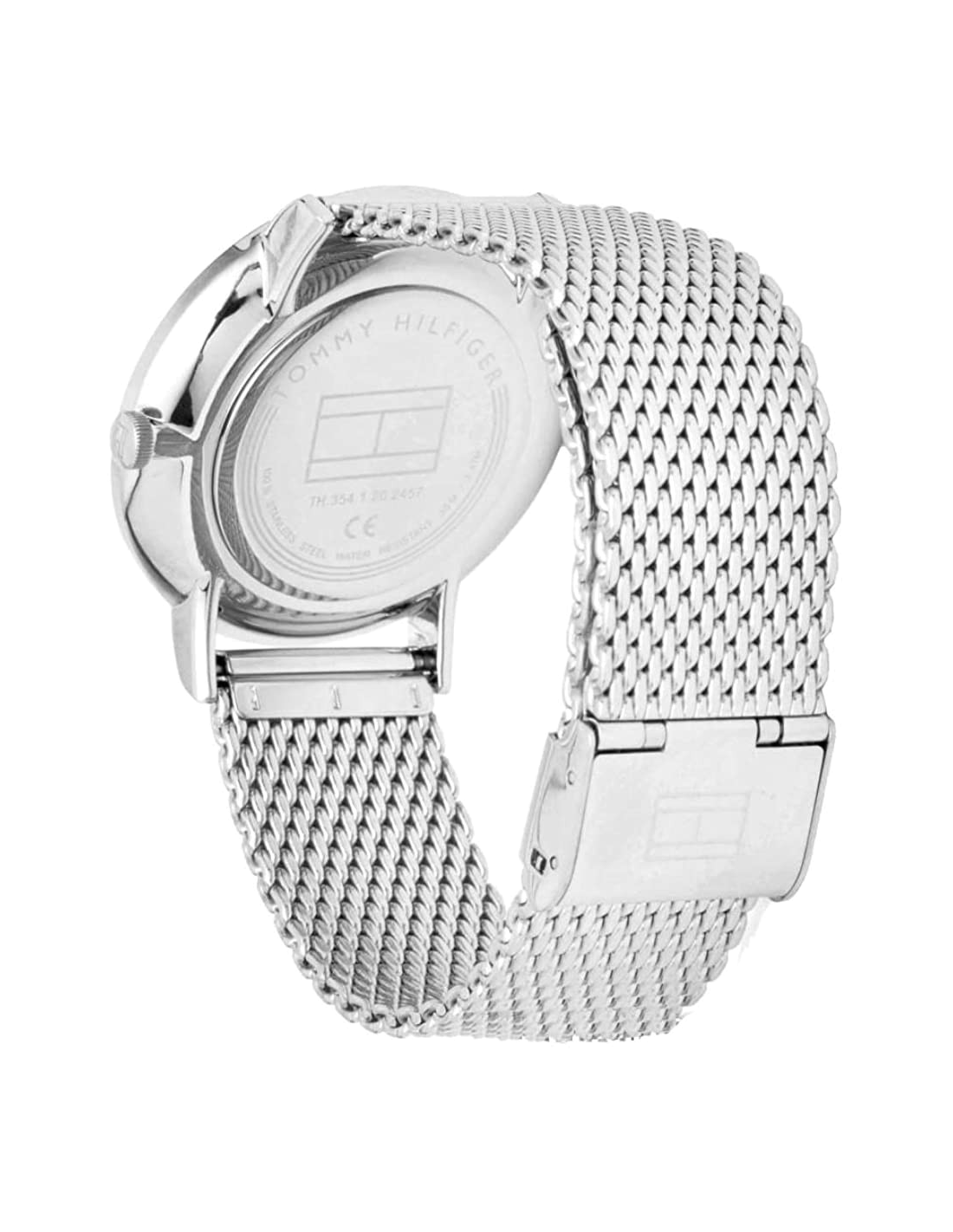 Montre Homme Tommy Hilfiger 1791505 Brooklyn Cadran Bleu Bracelet Maille Milanaise Argent vue 2