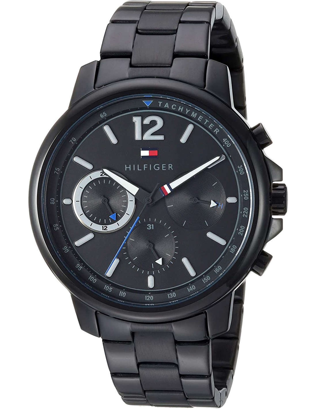 Montre Homme Tommy Hilfiger 1791529 Landon Chronographe Acier Inoxydable Noir