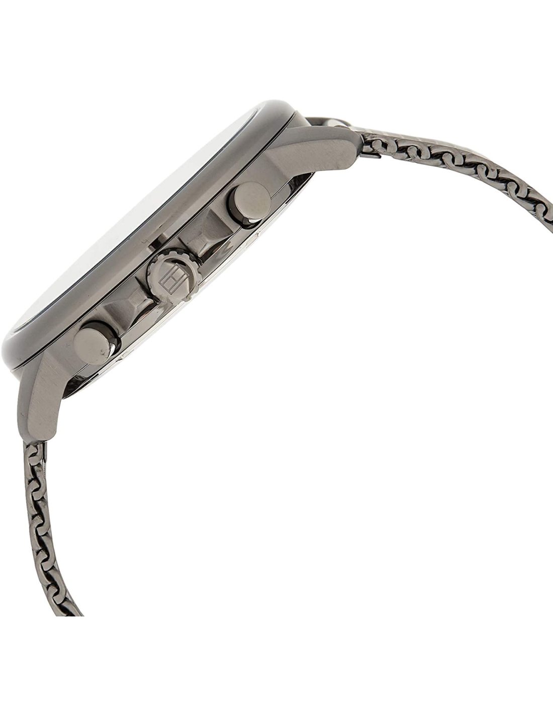 Montre Homme Tommy Hilfiger 1791530 Cadran Bleu Multifonction Bracelet Cuir Brun vue 2