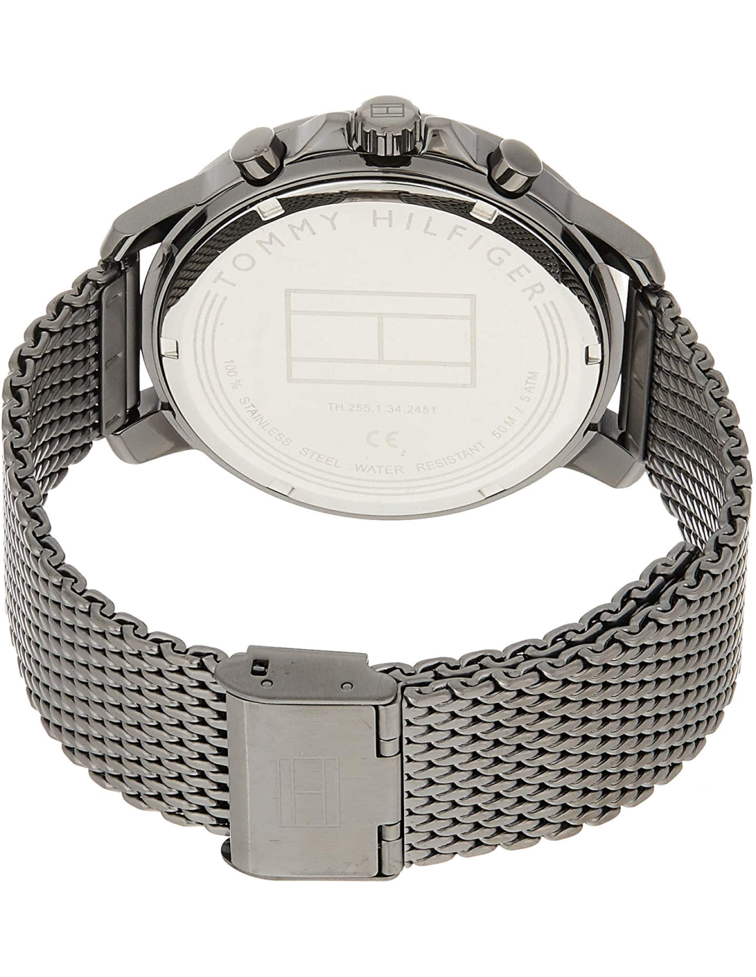 Montre Homme Tommy Hilfiger 1791530 Cadran Bleu Multifonction Bracelet Cuir Brun vue 3