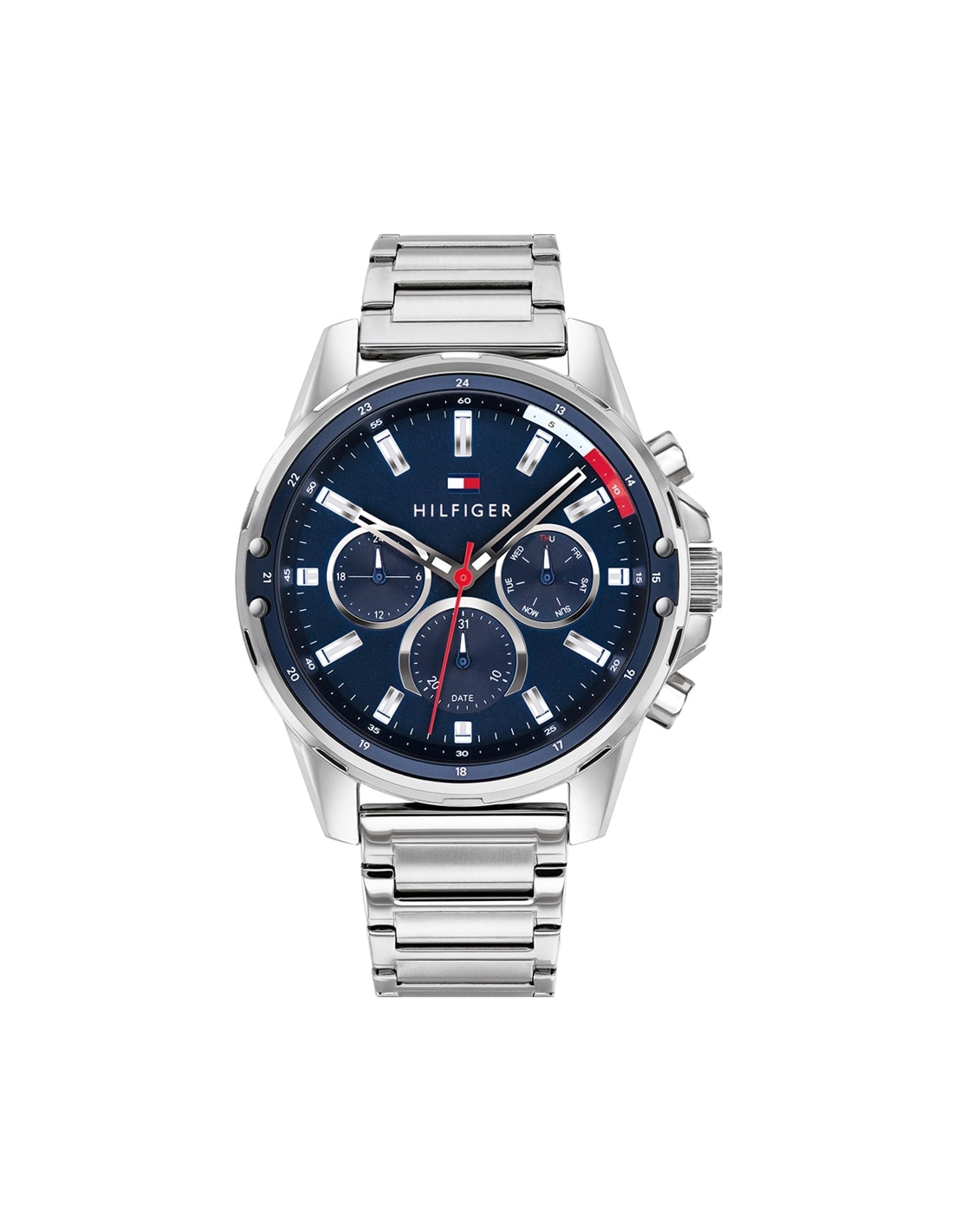 Montre Homme Tommy Hilfiger 1791788 Chronographe Acier Cadran Bleu