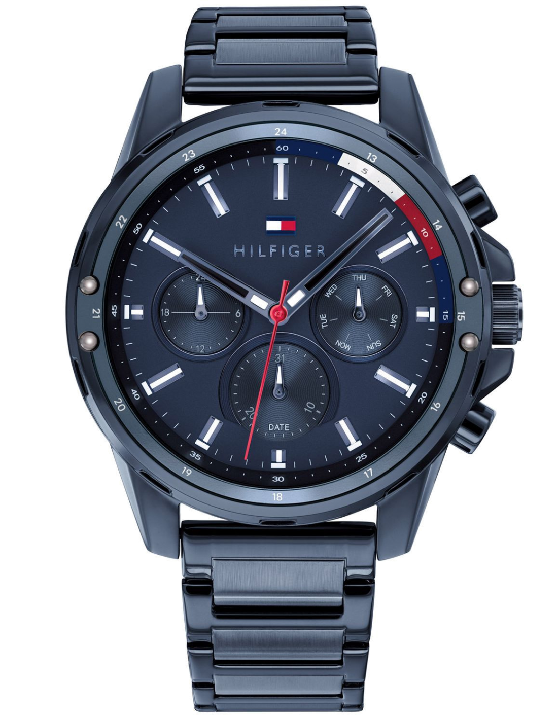 Montre Homme Tommy Hilfiger 1791789 Mason Chronographe Acier Cadran Bleu