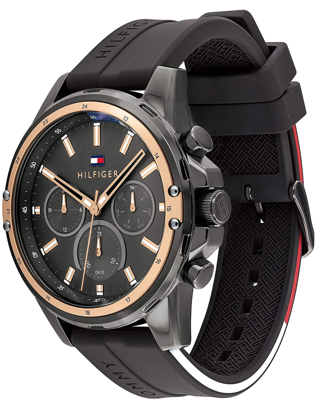 Montre Homme Tommy Hilfiger Mason 1791792 - Cadran Noir, Bracelet Noir vue 3