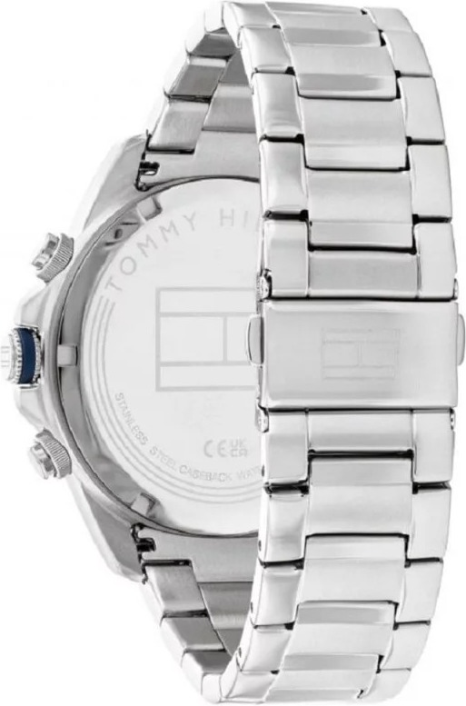 Montre Homme Tommy Hilfiger 1792059 - Boîtier 50mm Acier Bicolore Argenté/Doré, Cadran Bleu vue 3