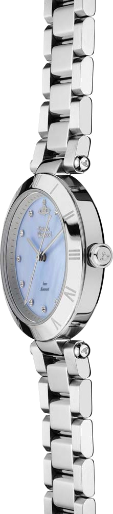 Montre Femme Vivienne Westwood Montagu VV206BLSL - Cadran bleu nacré, bracelet acier argent vue 4