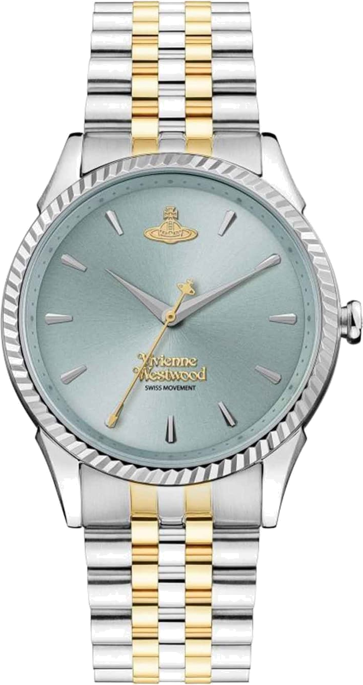 Montre Femme Vivienne Westwood Seymour VV240LGRSG - Cadran Turquoise & Bracelet Acier Bicolore