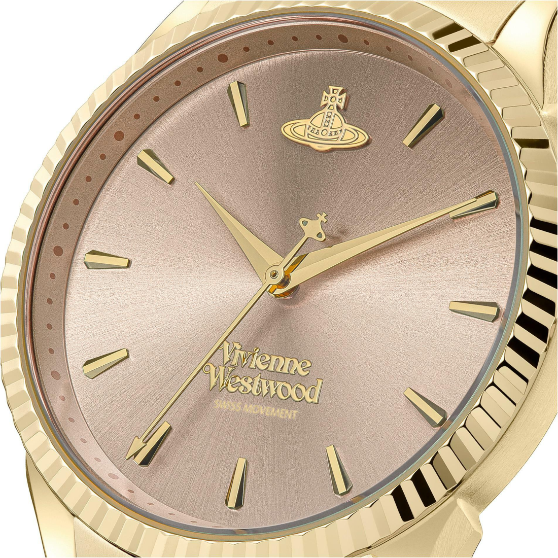 Montre Femme Vivienne Westwood VV240PKGD - Boîtier Acier Doré 38mm, Cadran Rose vue 3