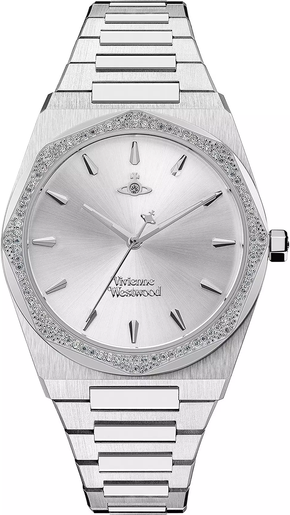 Montre Femme Vivienne Westwood Limehouse VV244SLSL - Boîtier argent strass, bracelet acier