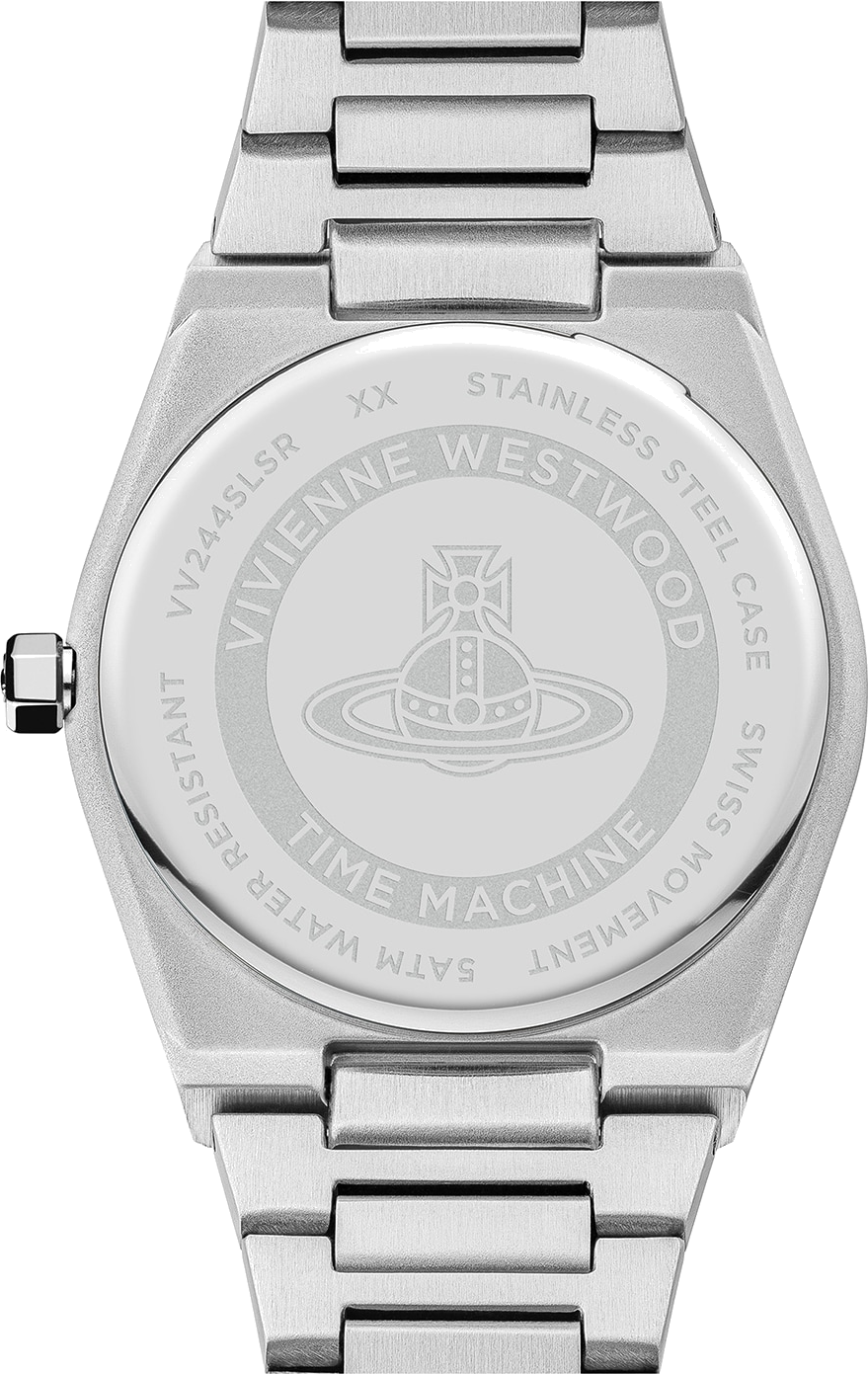 Montre Femme Vivienne Westwood Charterhouse VV244SLSR - Cadran argenté, bracelet acier bicolore or rose et argent vue 3