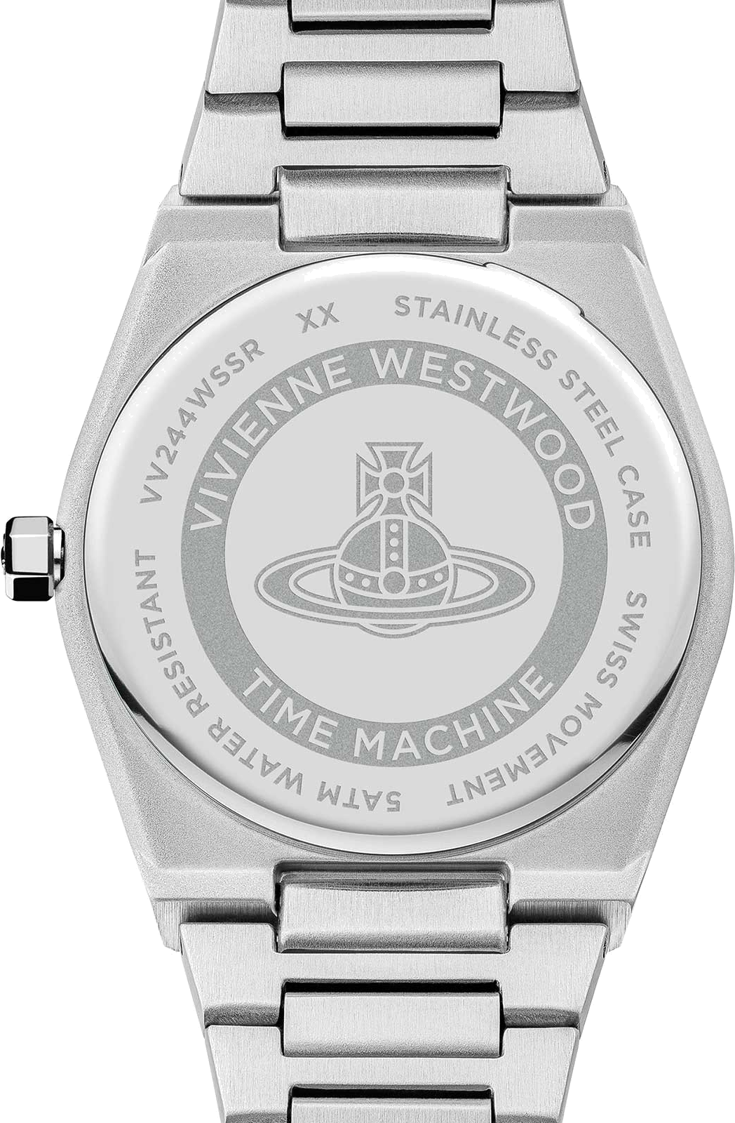 Montre Vivienne Westwood VV244WSSR Bracelet Bicolore et Boîtier Serti de Strass vue 5