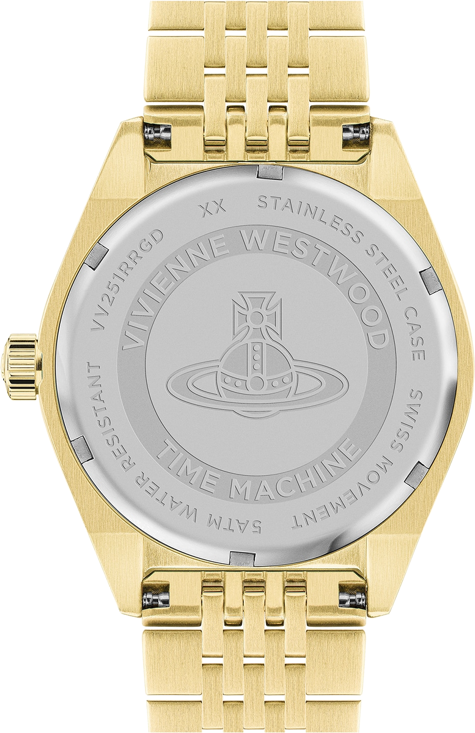 Montre Vivienne Westwood VV251RRGD Lady Sydenham Acier Doré et Cadran Fuchsia vue 3