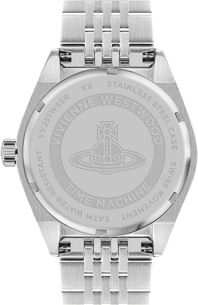 Montre Femme Vivienne Westwood Lady Sydenham VV251WSSR bracelet bicolore en acier cadran argenté vue 3