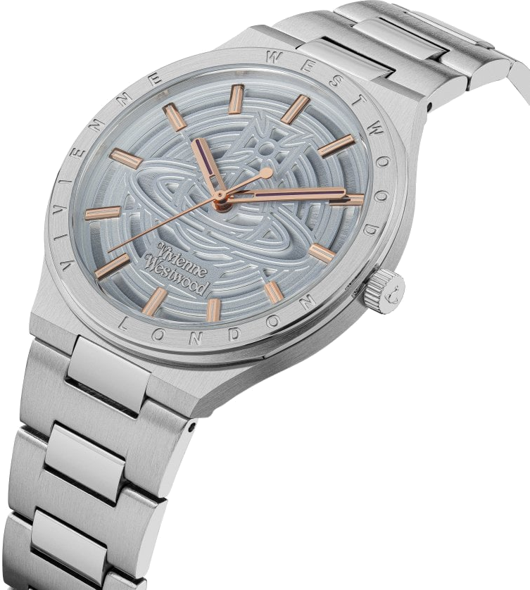 Montre Femme Vivienne Westwood VV257LBLSL - Cadran Bleu, Boîtier Acier Argenté, Index Or Rose vue 2