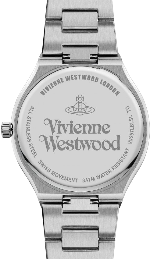Montre Femme Vivienne Westwood VV257LBLSL - Cadran Bleu, Boîtier Acier Argenté, Index Or Rose vue 3