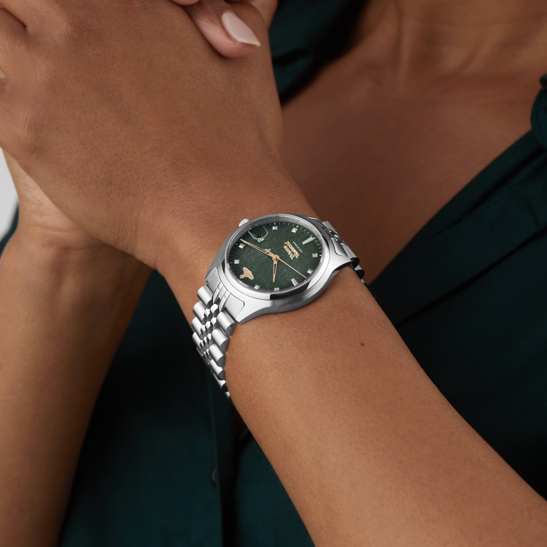 Montre Femme Vivienne Westwood VV261GRSL - Cadran Vert Profond, Bracelet Acier vue 6